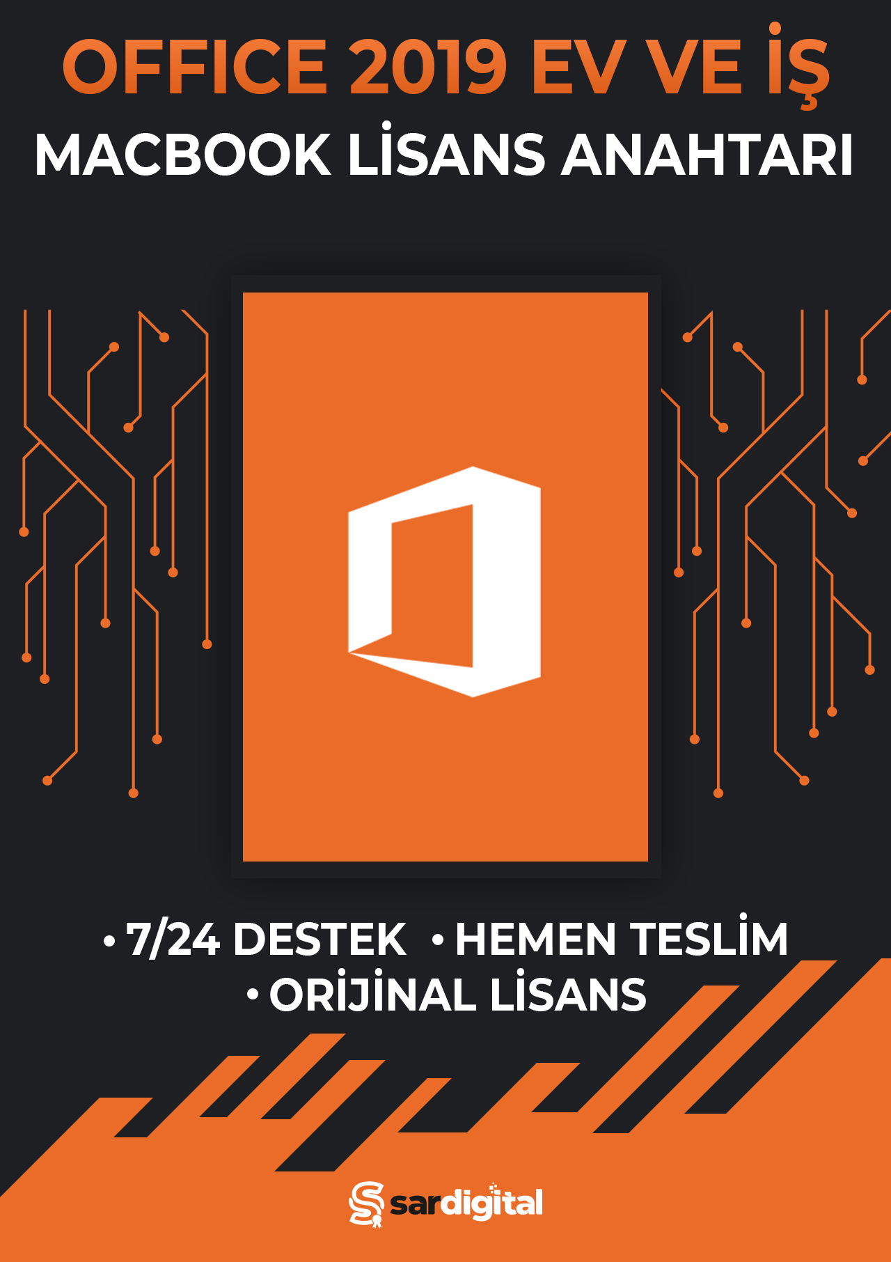 Office 2019 Ev&İş Macbook Bind Dijital Lisans Anahtarı