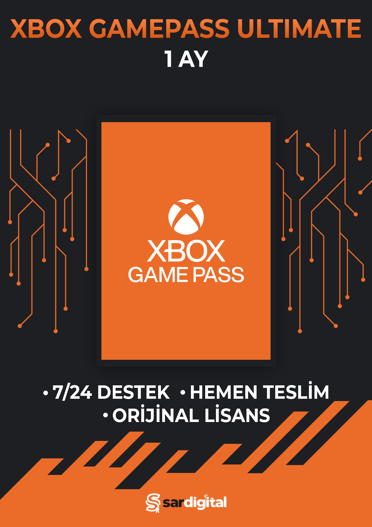 1 Aylık Xbox Gamepass  Kod