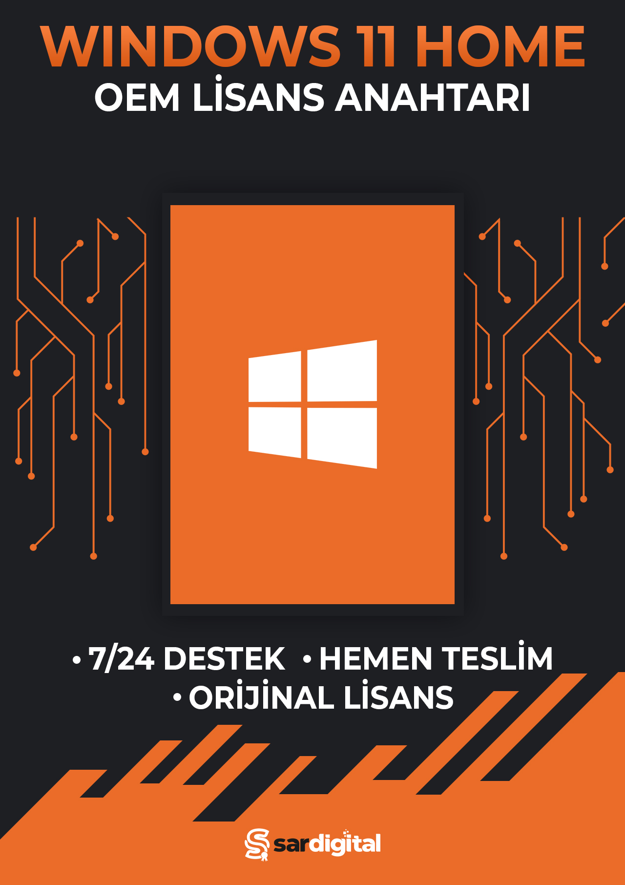 Windows 11 Home OEM Dijital Lisans Anahtarı